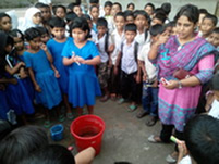 Hand washing day observed at school