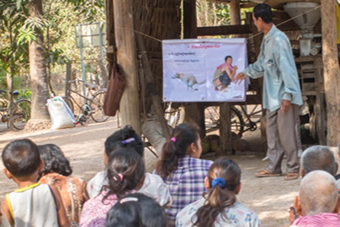 Raising hygiene awareness in local communities