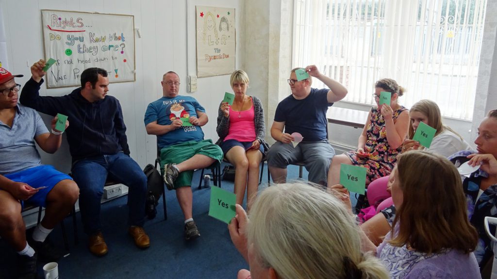 Cardiff People First training session