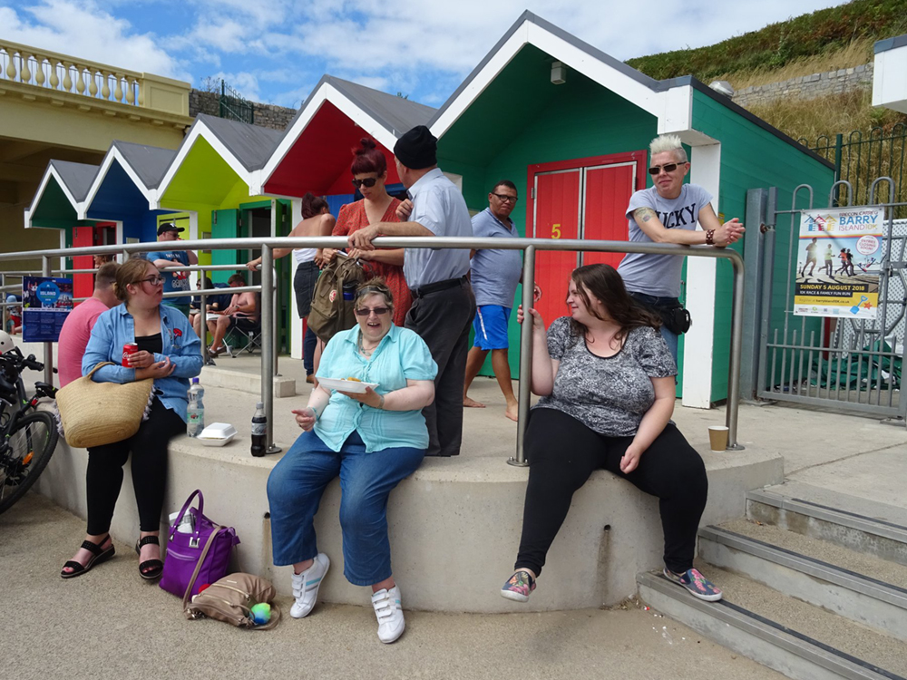 Cardiff People First trip to Barry Island